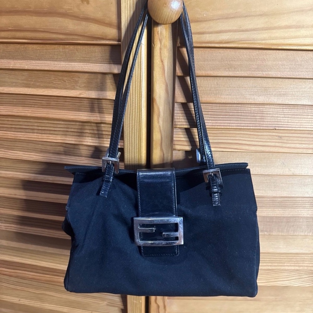 Fendi authentic black purse - neoprene material